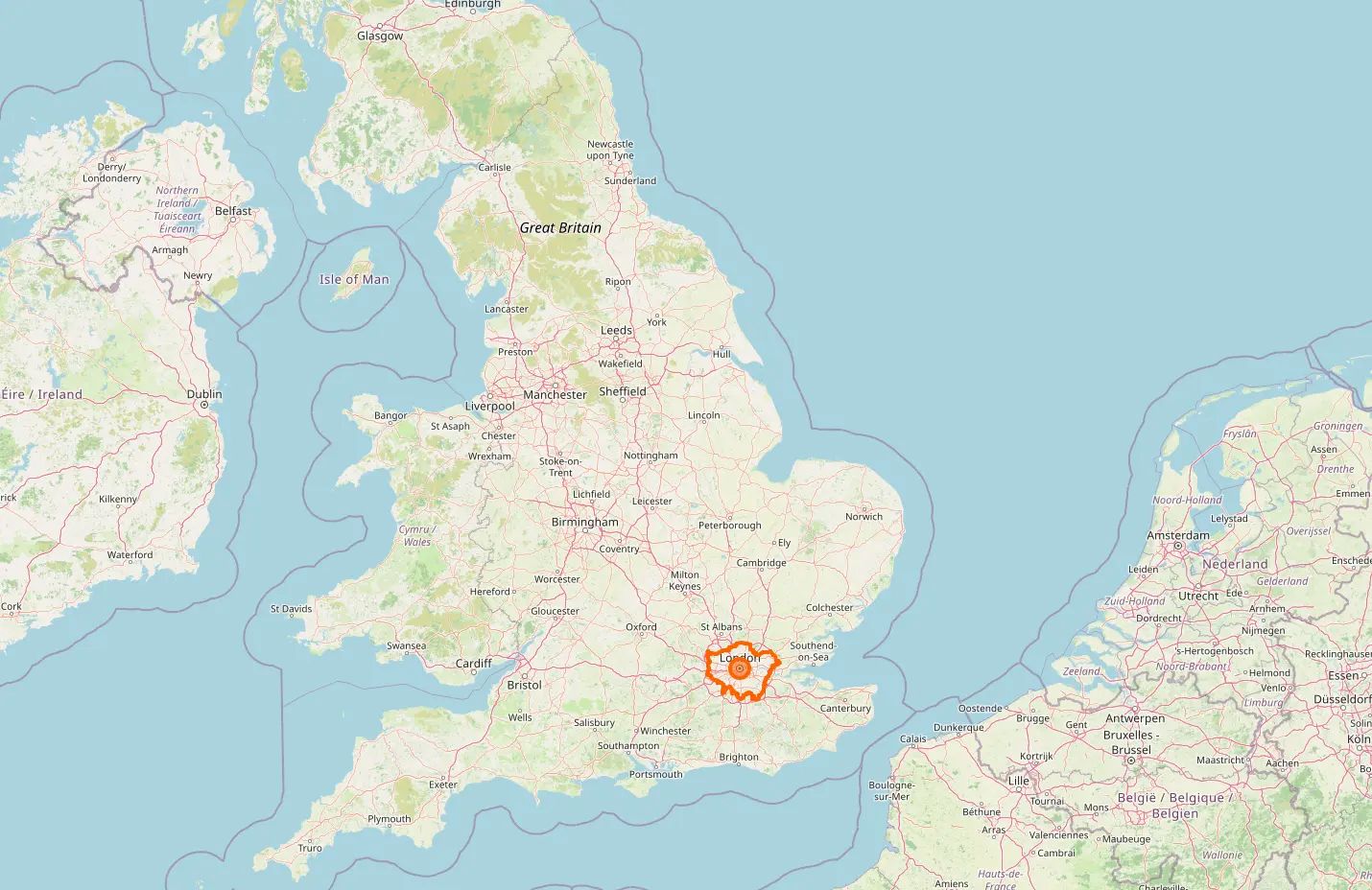 Map of London Perimiter