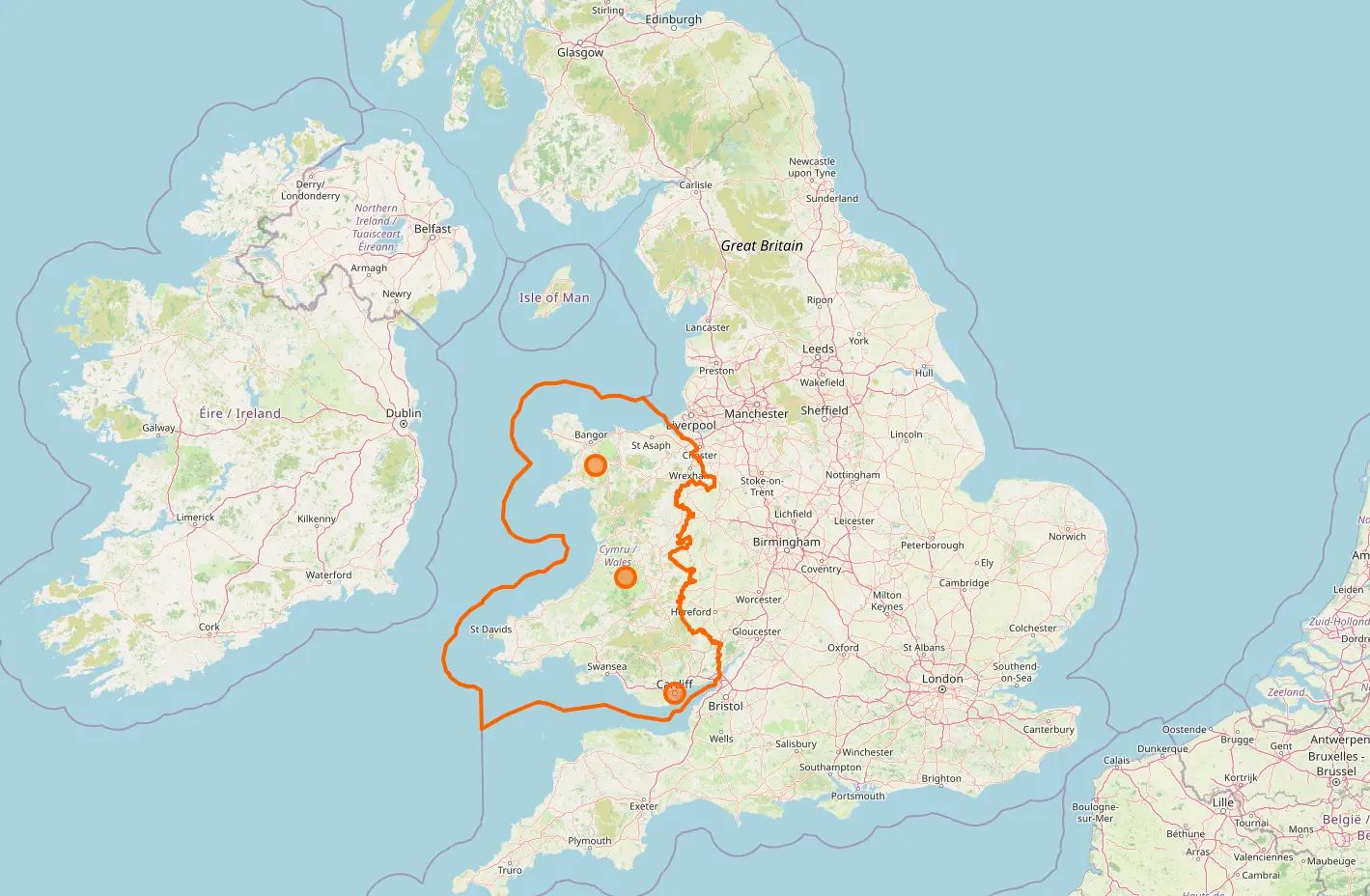 Map of Welsh Perimeter